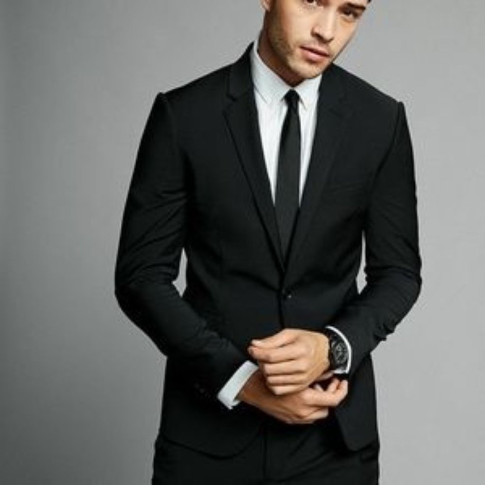 Black New Express Slim Innovators Performance Suit